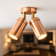 2 Light Spotlight 70W GU10 IP54 105mm Copper 2 Light Spotlight 70W GU10 IP54 105mm Copper